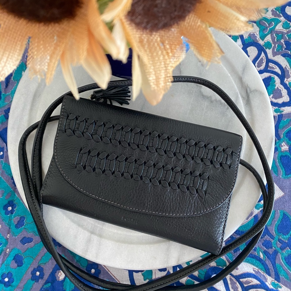 Fossil Black Wallet Crossbody